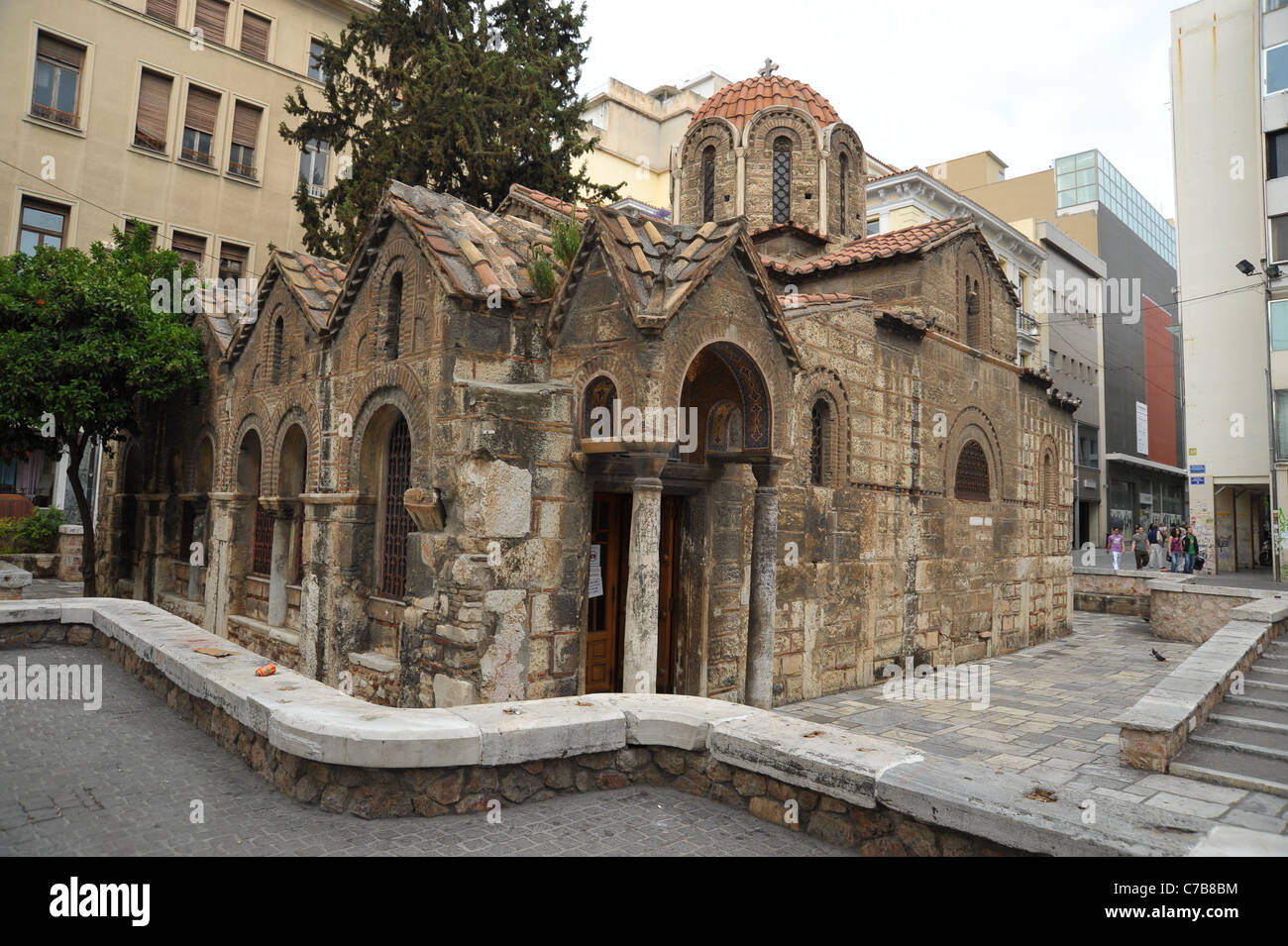 Antica chiesa ad Atene Foto Stock