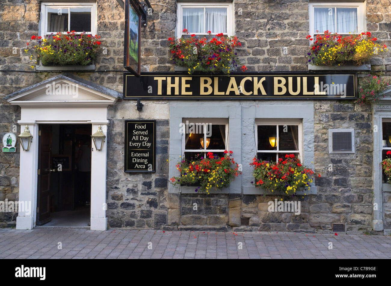 Corbridge, il Black Bull Pub Foto Stock