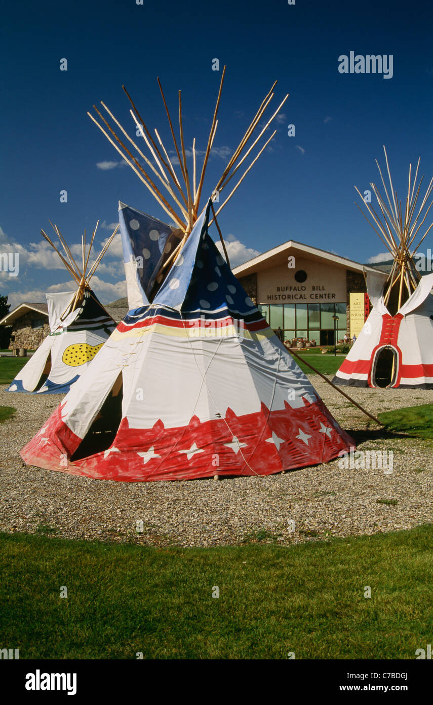 Buffalo Bill centro storico, Cody WY, STATI UNITI D'AMERICA Foto Stock