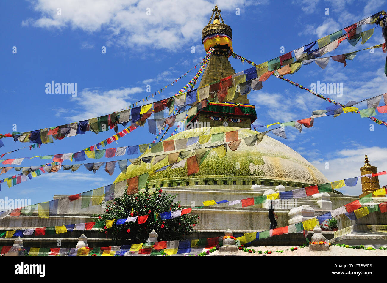 Buddismo tibetano stupa di Boudha Foto Stock