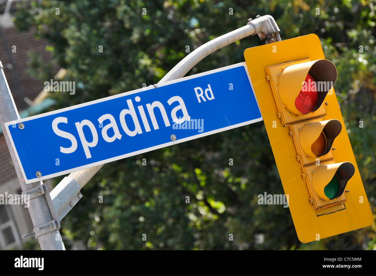 Spadina Strada segno, Toronto, Canada Foto Stock