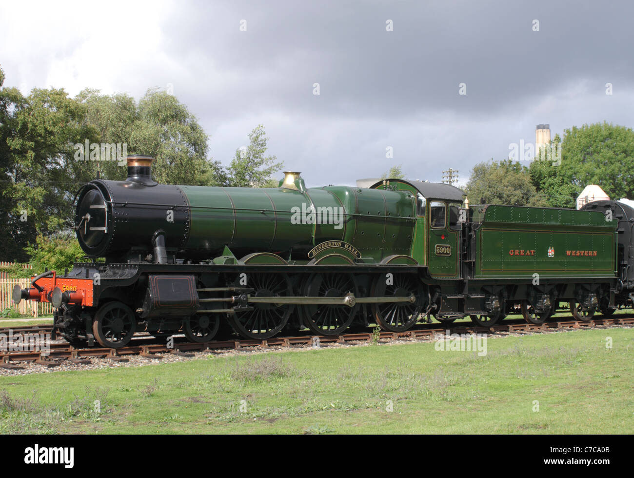 Classe Hall locomotiva a vapore "Hinderton Hall' a Didcot Railway Centre Settembre 2011 Foto Stock