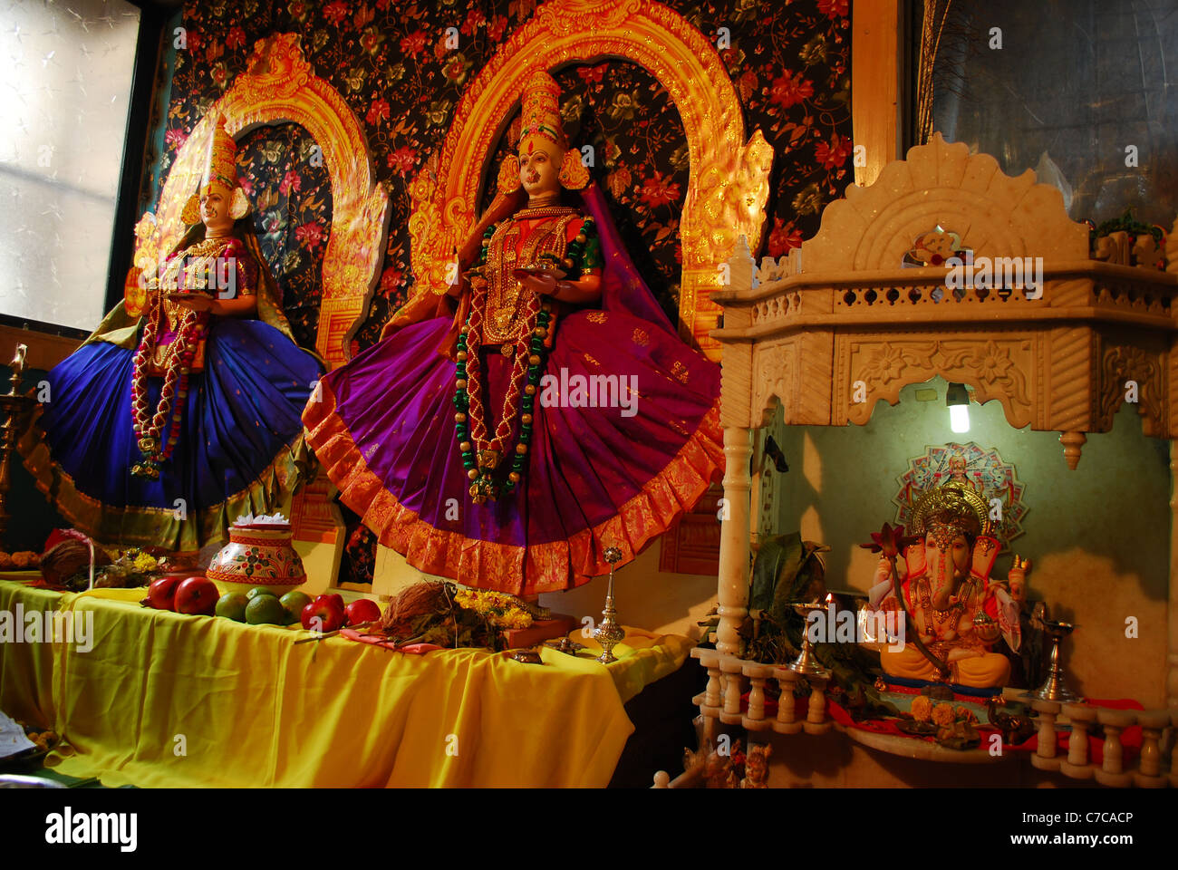 Ganesh festival gouri Foto Stock