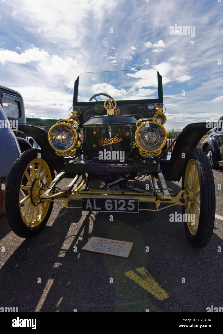 Un Stanley auto a vapore fabbricate in Massachusetts 1910. Foto Stock