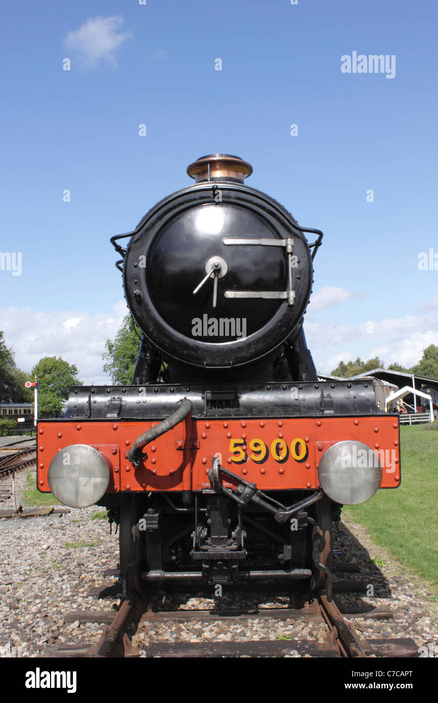 GWR Classe Hall 4-6-0 locomotiva a vapore n. 5900 "Hinderton Hall' a Didcot Railway Centre Settembre 2011 Foto Stock