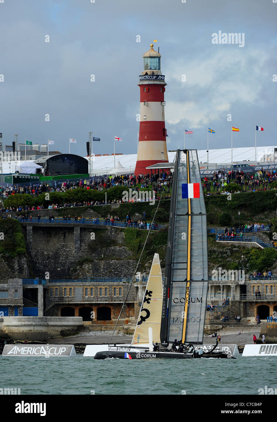 Coppa America World Series vela evento in Plymouth. Foto Stock
