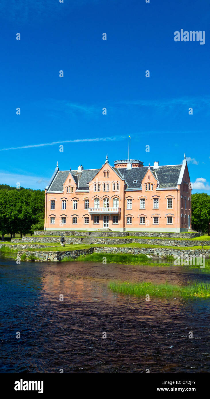 Castello Gåsevadholm, Rolfsån, costruito 1757 da Nicklas Sahlgren, Svezia Foto Stock