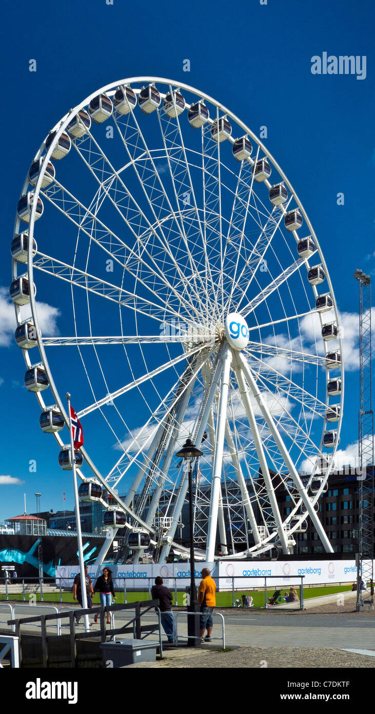 Ruota panoramica Ferris a Göteborg o Göteborg, Svezia Foto Stock