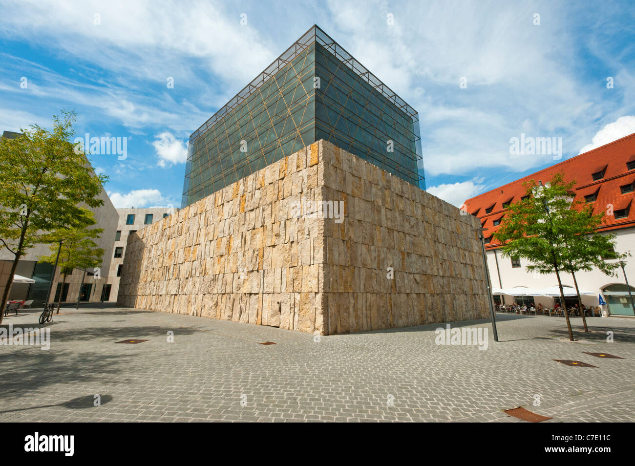 Il Museo ebraico di Monaco di Baviera La Jakobsplatz centro ebraico Germania Europa mostra permanente panoramica di Munichś storia ebraica Foto Stock