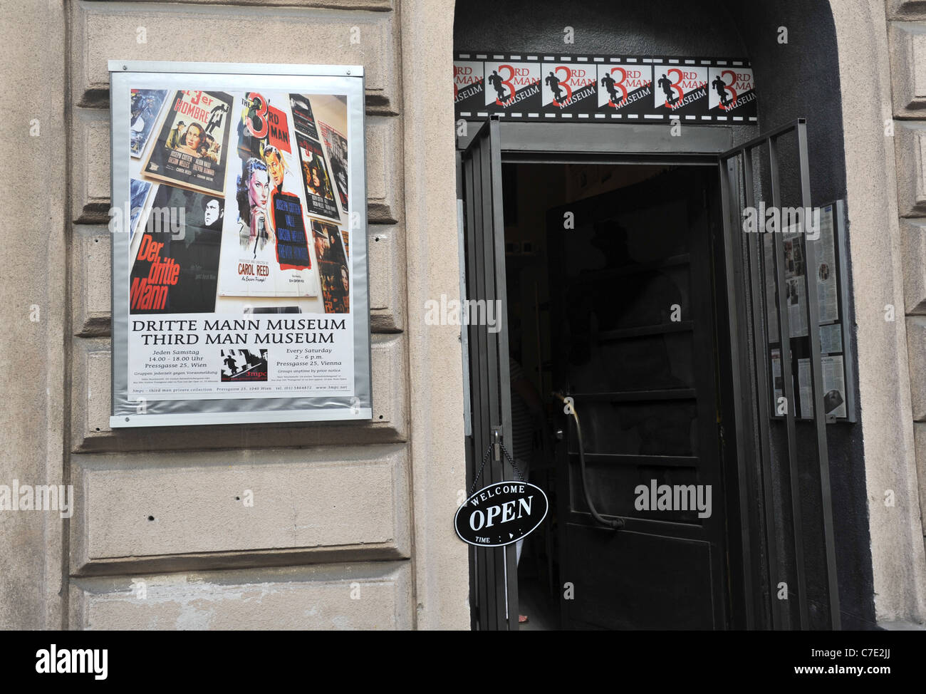 Esterno del terzo uomo Film Museum, Vienna, Austria Foto Stock