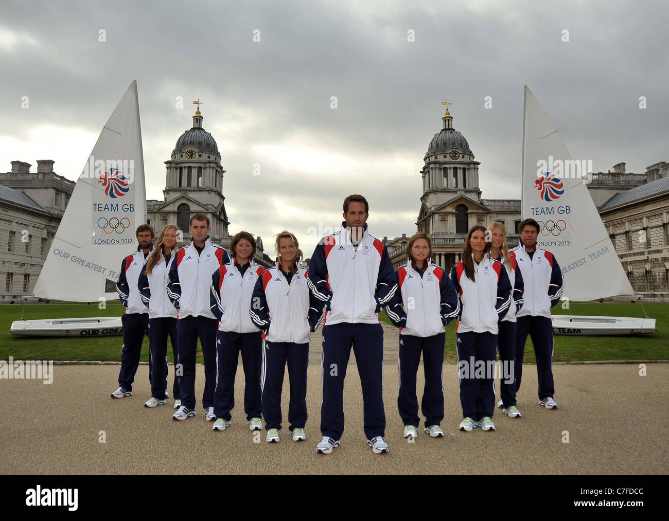 TeamGB annuncia il primo gli atleti devono essere selezionati per le Olimpiadi di Londra 2012. Vecchio Collegio Navale. Greenwich. Londra Foto Stock