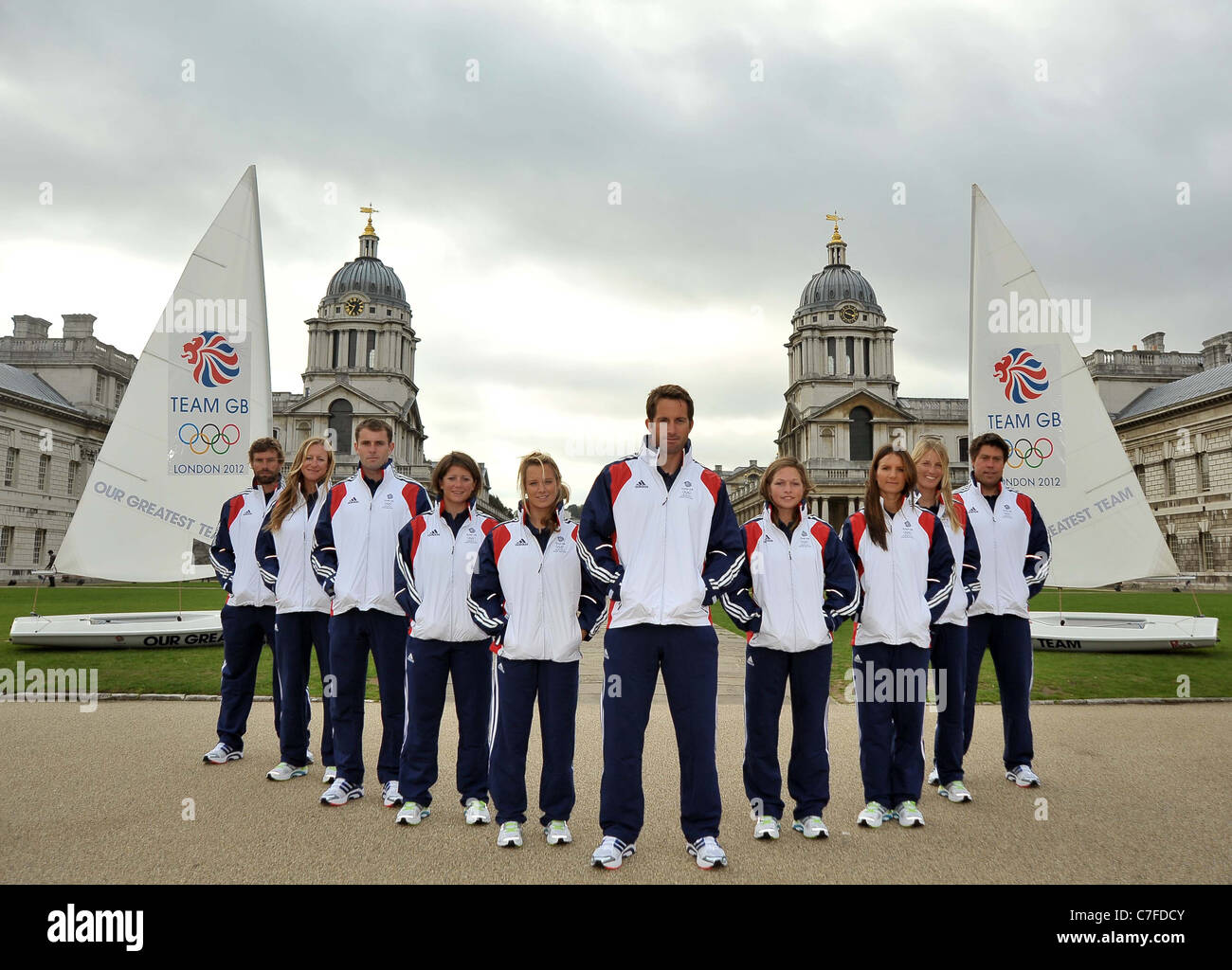 TeamGB annuncia il primo gli atleti devono essere selezionati per le Olimpiadi di Londra 2012. Vecchio Collegio Navale. Greenwich. Londra Foto Stock