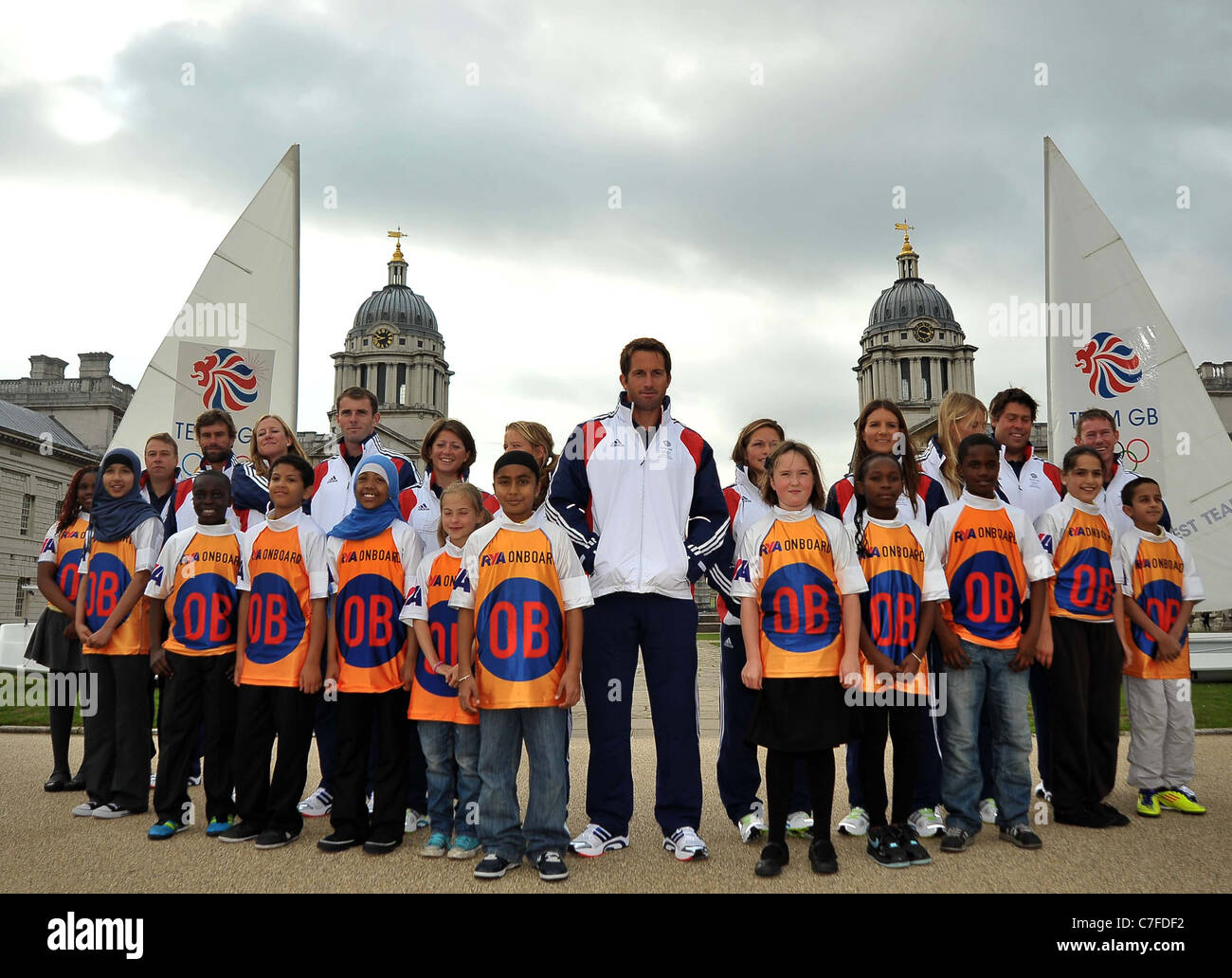 TeamGB annuncia il primo gli atleti devono essere selezionati per le Olimpiadi di Londra 2012. Vecchio Collegio Navale. Greenwich. Londra Foto Stock