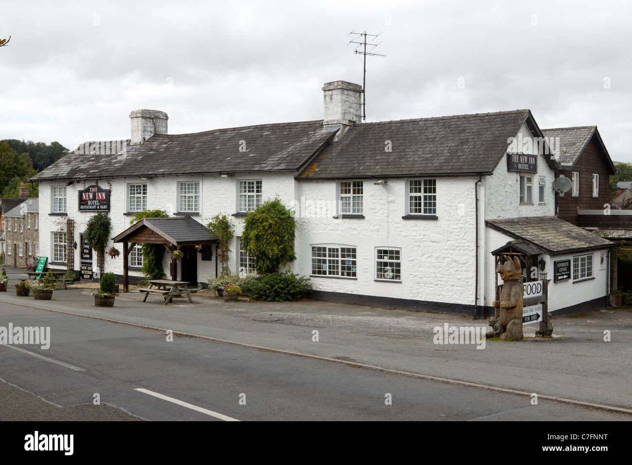 Il New Inn, Newbridge-on-Wye, Powys Wales UK. Foto Stock