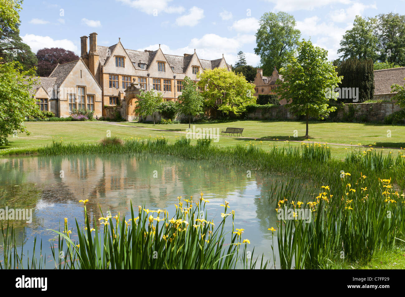 Stanway House nel villaggio Costwold di Stanway, Gloucestershire Foto Stock