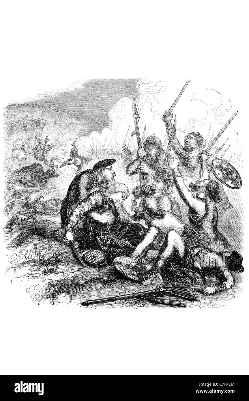 John Graham Claverhouse primo Visconte Dundee battaglia guerra Killiecrankie 1689 7° Laird soldato scozzese nobile Tory vescovili Foto Stock