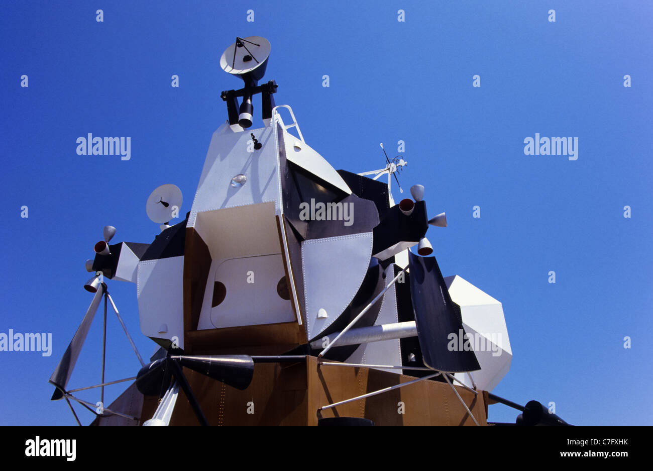 Il modulo lunare Eagle a Cape Kennedy lancio facility in Florida, Stati Uniti d'America Foto Stock