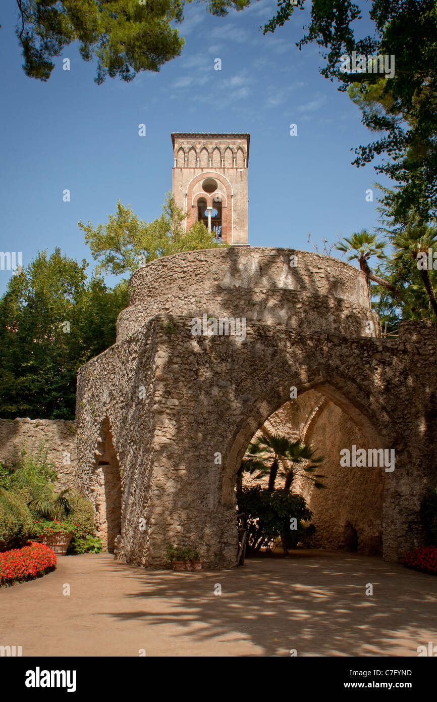 Giardini che ha ispirato Richard Wagner quando si scrive la sua opera Parsifal, Villa Rufolo a Ravello, Italia Foto Stock