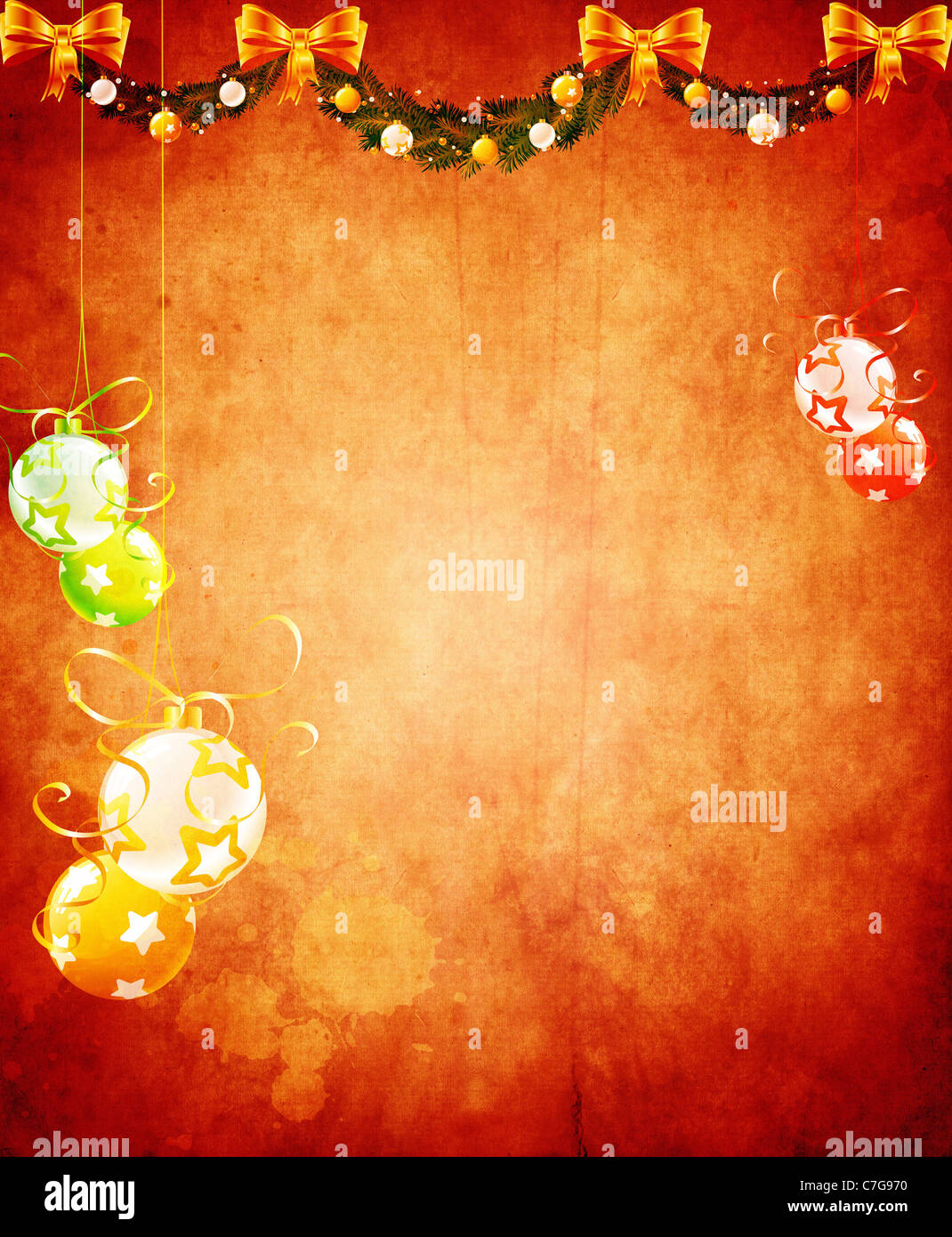 Vintage christmas background design copia con spazio per il vostro testo e immagini ad altissima risoluzione disponibile. Foto Stock