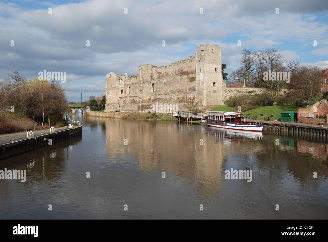 Newark Castle, Newark-su-Trent, Nottinghamshire, Inghilterra. Foto Stock