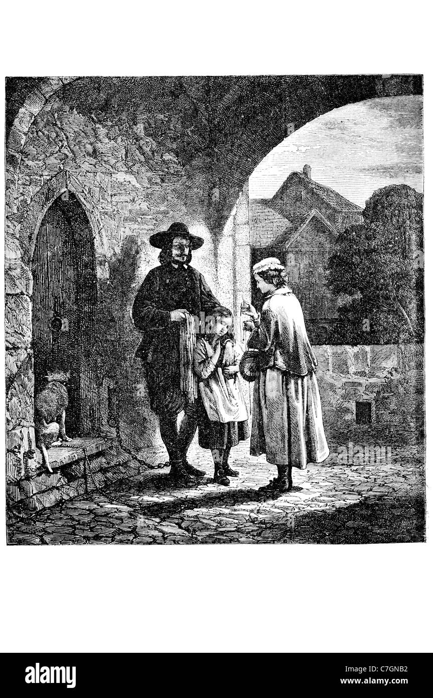 John Bunyan inglese scrittore cristiano predicatore famoso scrittore scrittura autore del Pilgrim's Progress riformato Battista Foto Stock