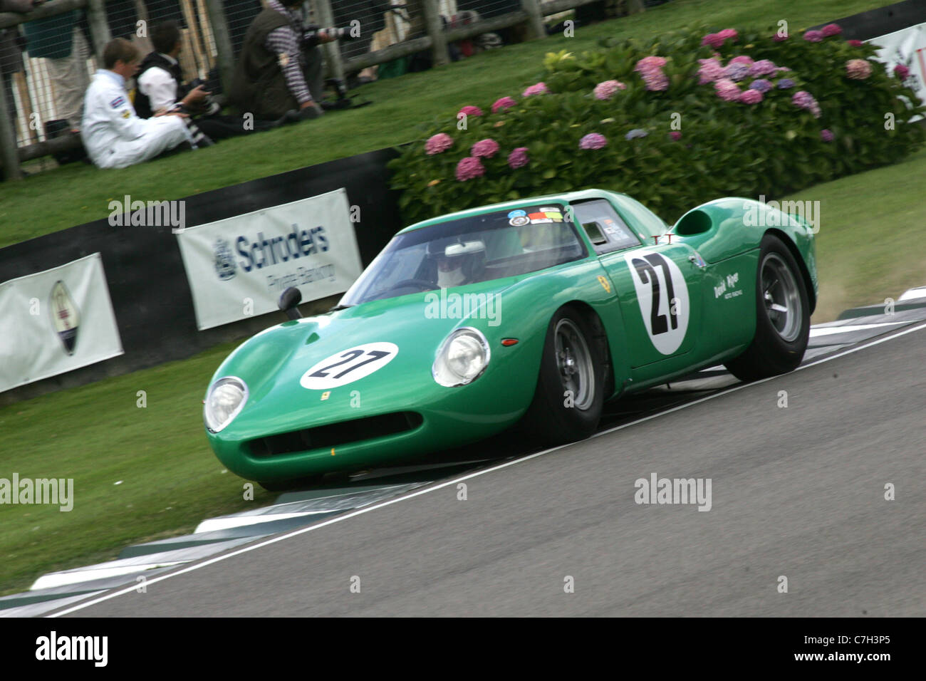 Historic motor racing al Goodwood, West Sussex, Regno Unito. Foto Stock