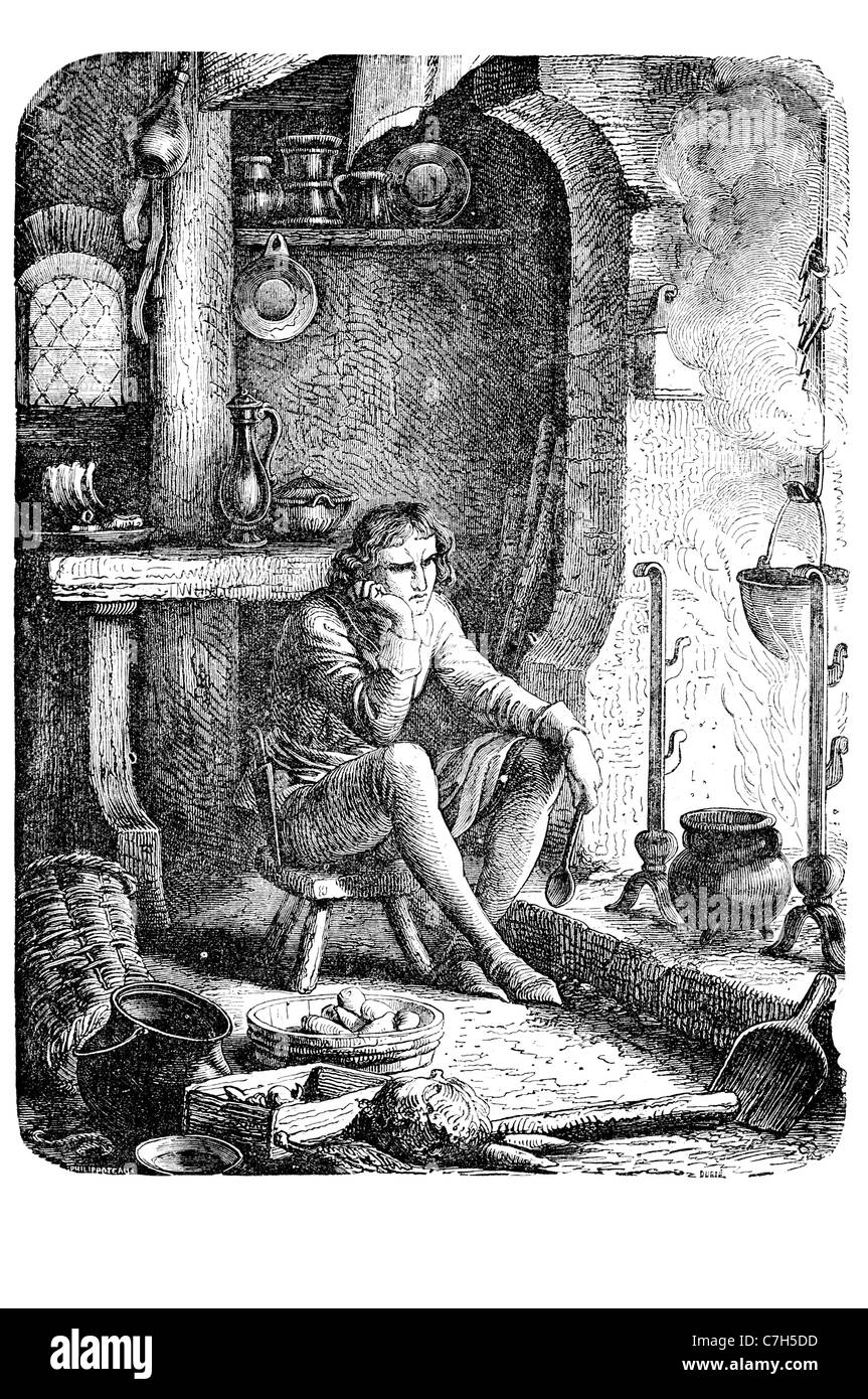 Fatto finta di earl o Warwick in cucina di Enrico VII Foto Stock