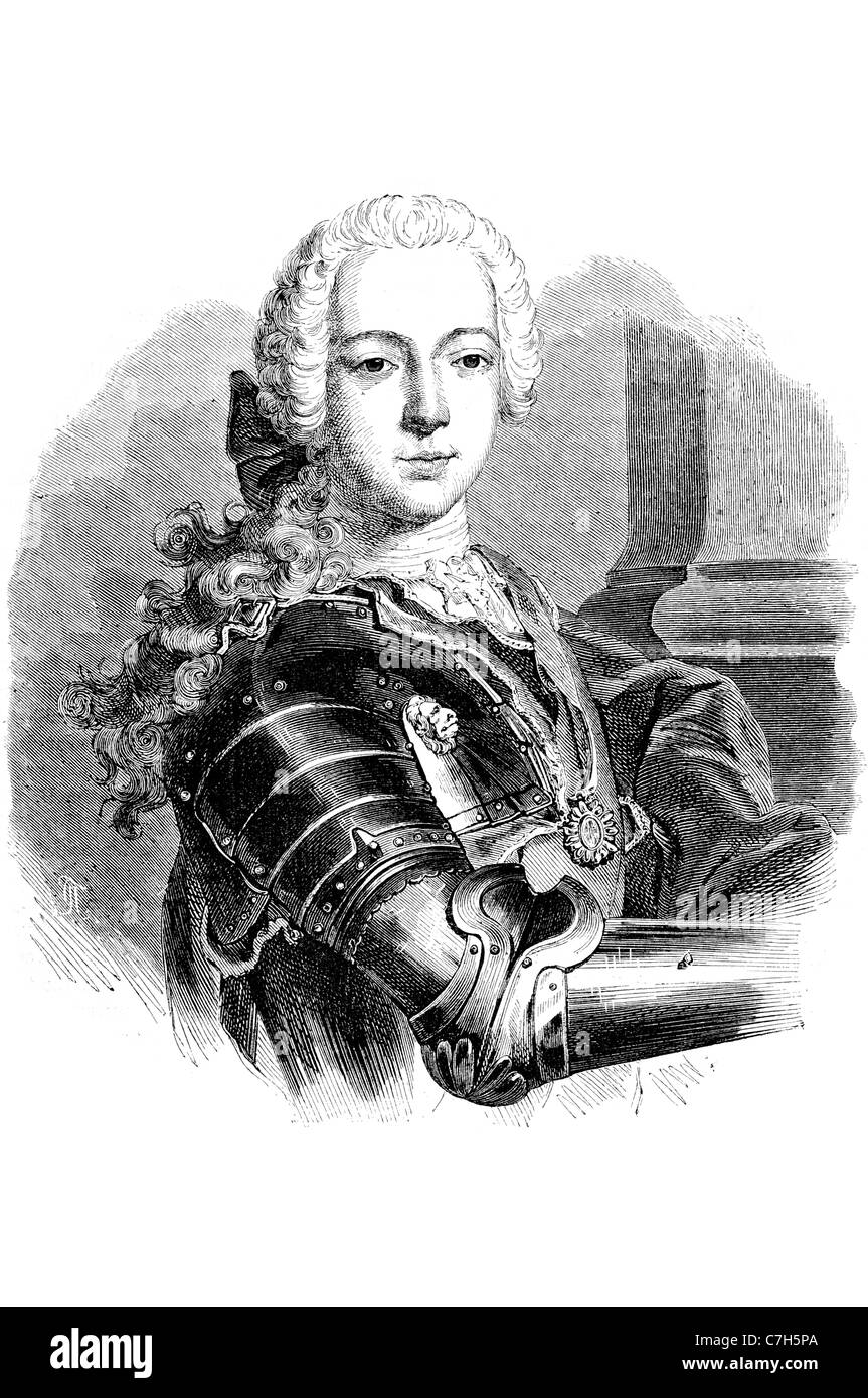 Il principe Charles Edward Louis Giovanni Casimiro Silvestro Severino Maria Stuart Bonnie Prince Charlie il giovane pretendente giacobita pret Foto Stock