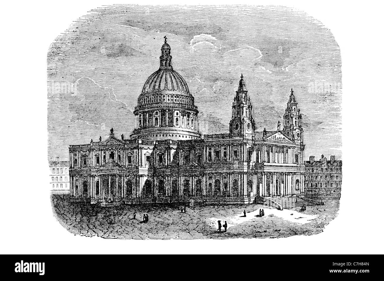 La Cattedrale di St Paul e chiesa di Inghilterra religione architettura Paolo Apostolo Ludgate Hill City di Londra Londra Vescovo diocesi Foto Stock