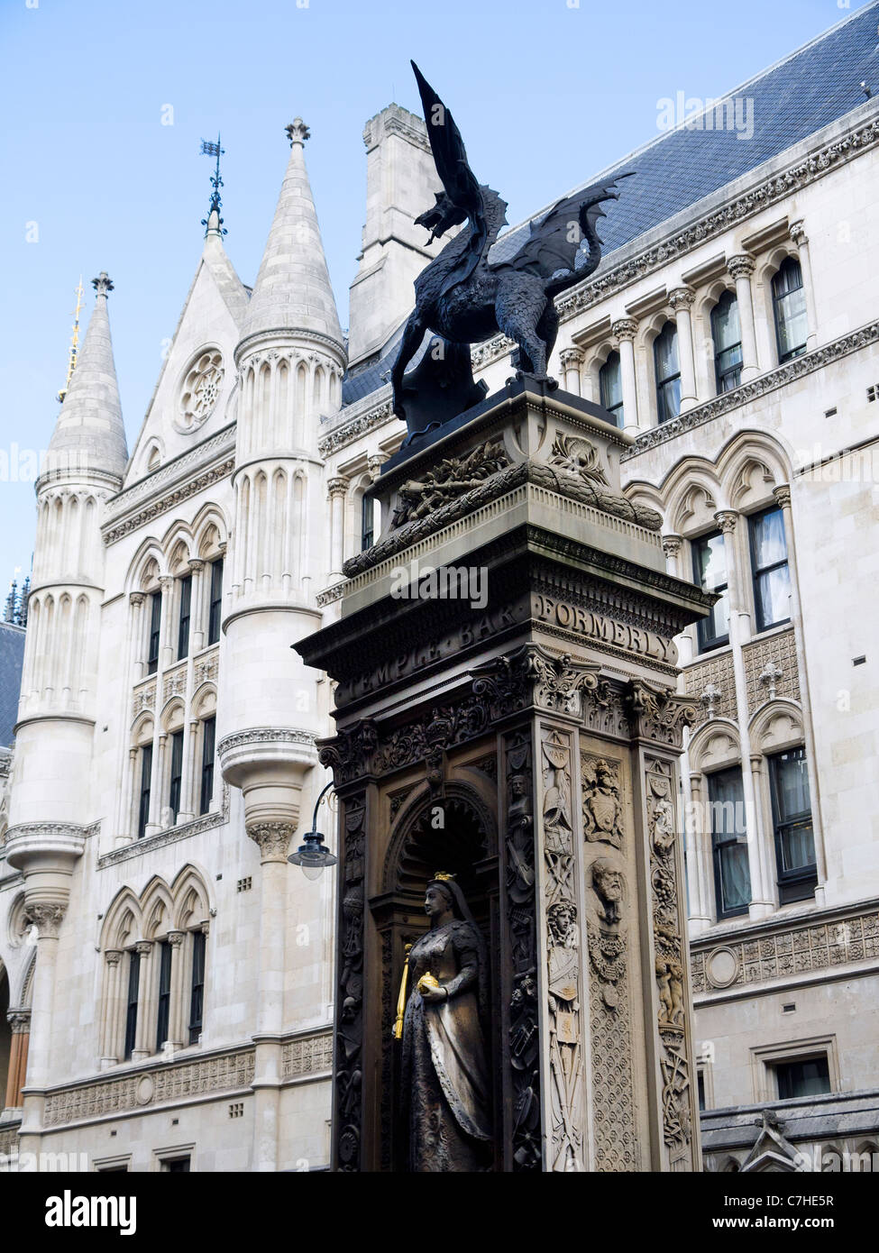 Fleet Street a Londra la città capitale d'Inghilterra Foto Stock