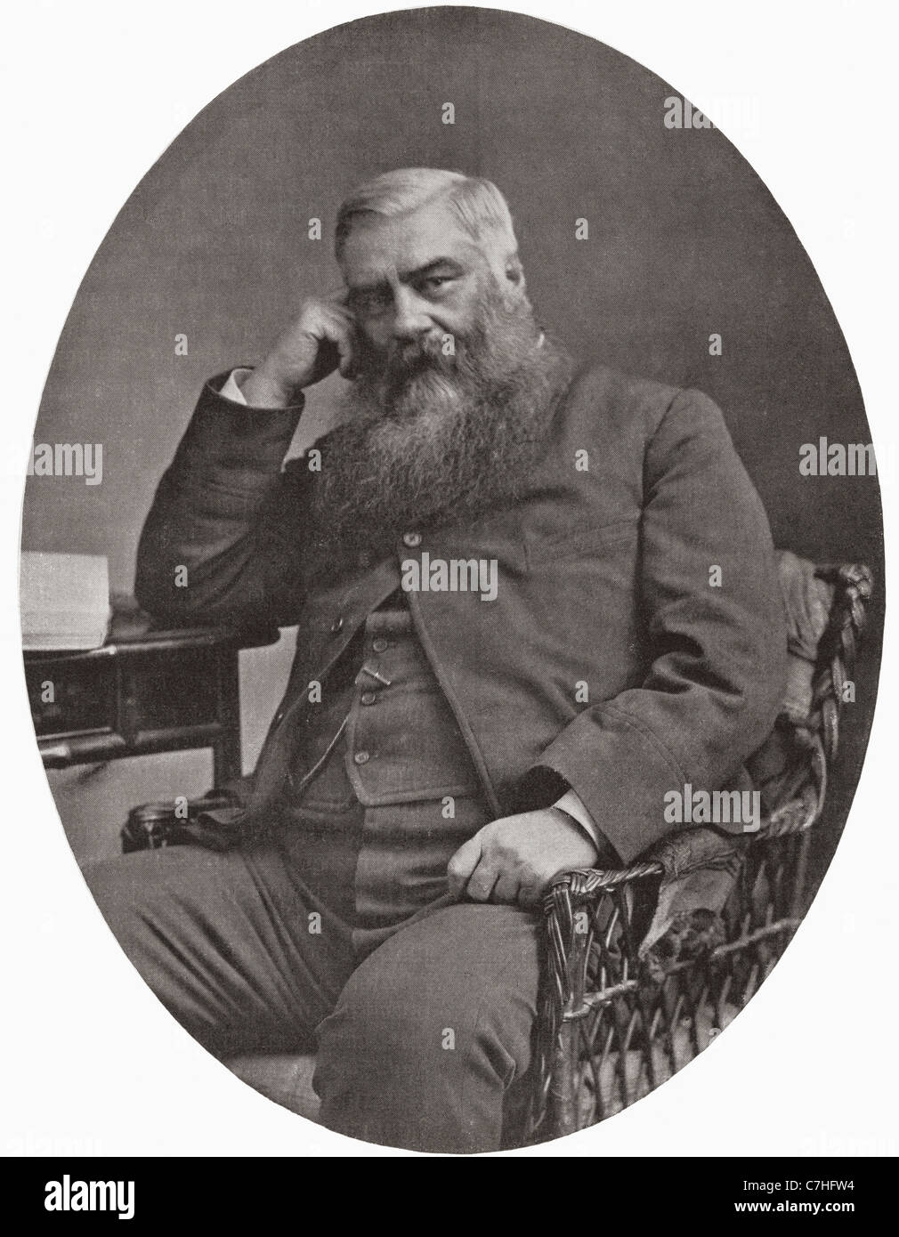 George Alfred Henty, 1832 - 1902. Romanziere inglese e speciale corrispondente di guerra. Da Bibby la pubblicazione annuale 1910. Foto Stock