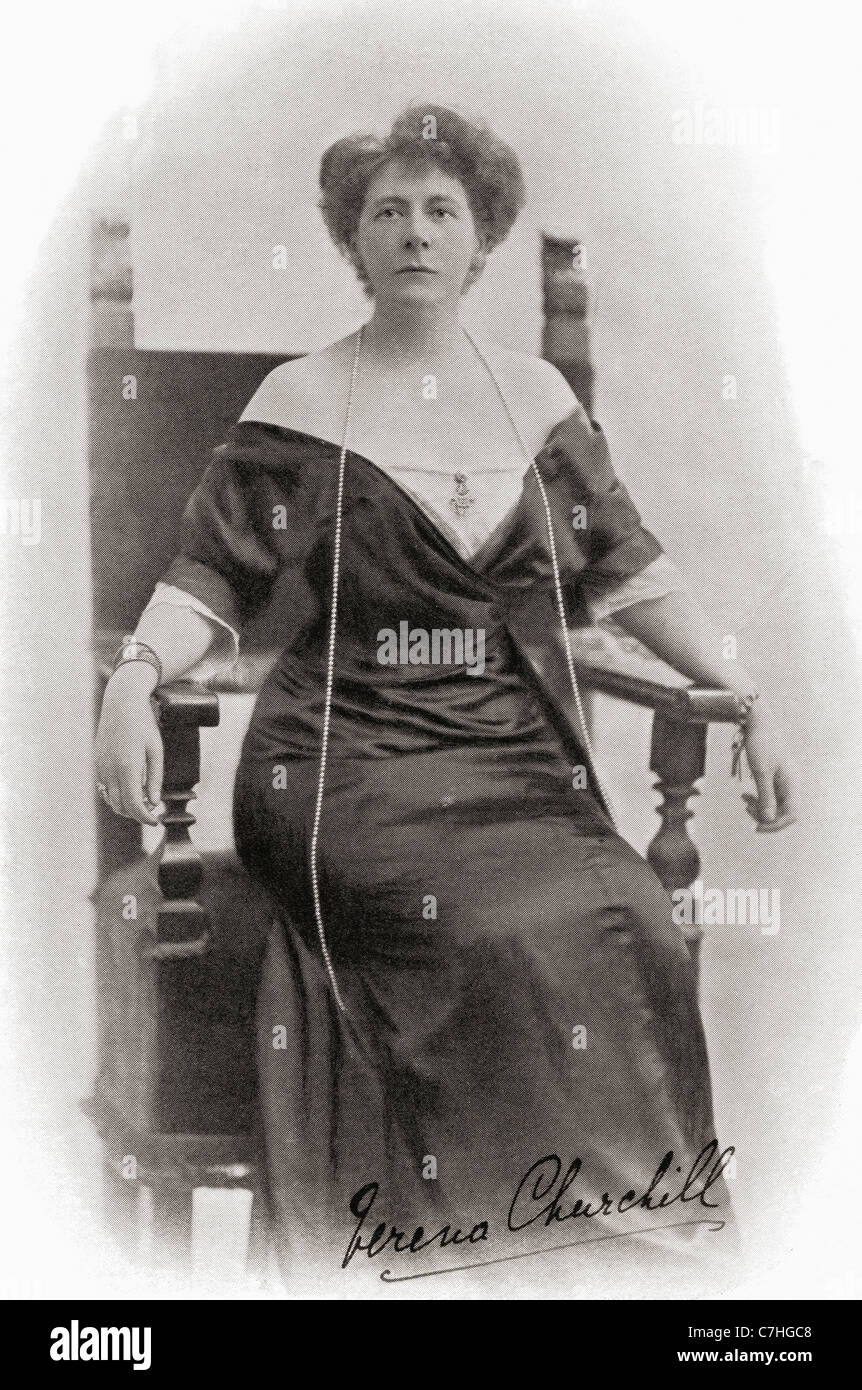 Signora Verena Maud Lowther, più tardi Verena Spencer, 1° Viscountess Churchill, 1865-1938. Foto Stock