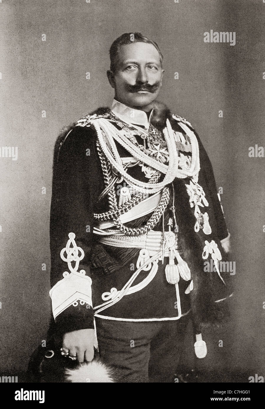 Wilhelm II, 1859 e 1941. Ultimo Imperatore Tedesco e re di Prussia. Da Bibby la pubblicazione annuale 1910. Foto Stock