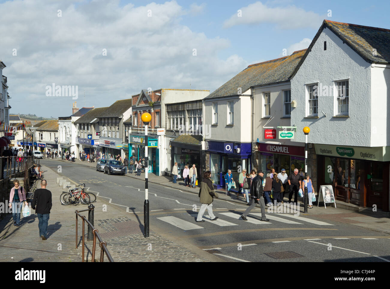 Mercato ebreo Street, Penzance Cornwall Inghilterra England Regno Unito. Foto Stock