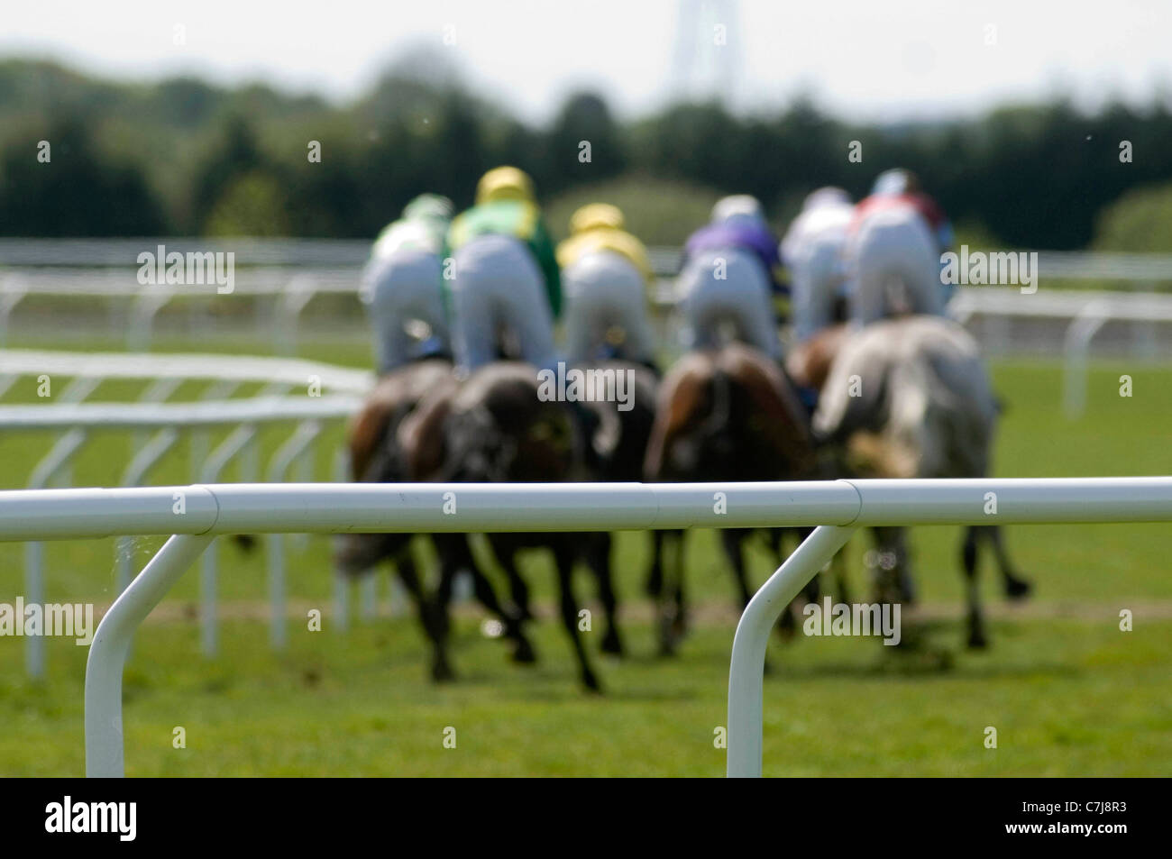 Ffos Las race course vicino Trimsaran in Carmarthenshire. Foto Stock