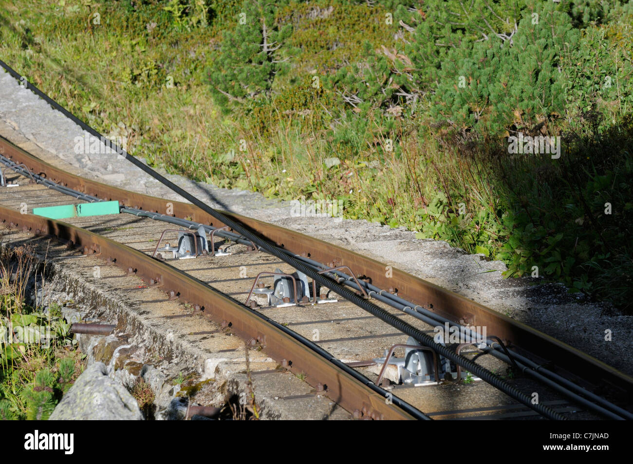 La Svizzera, Europa occidentale, Grimsel regione, nr. Guttannen, Gelmerbahn funicolare. Foto Stock