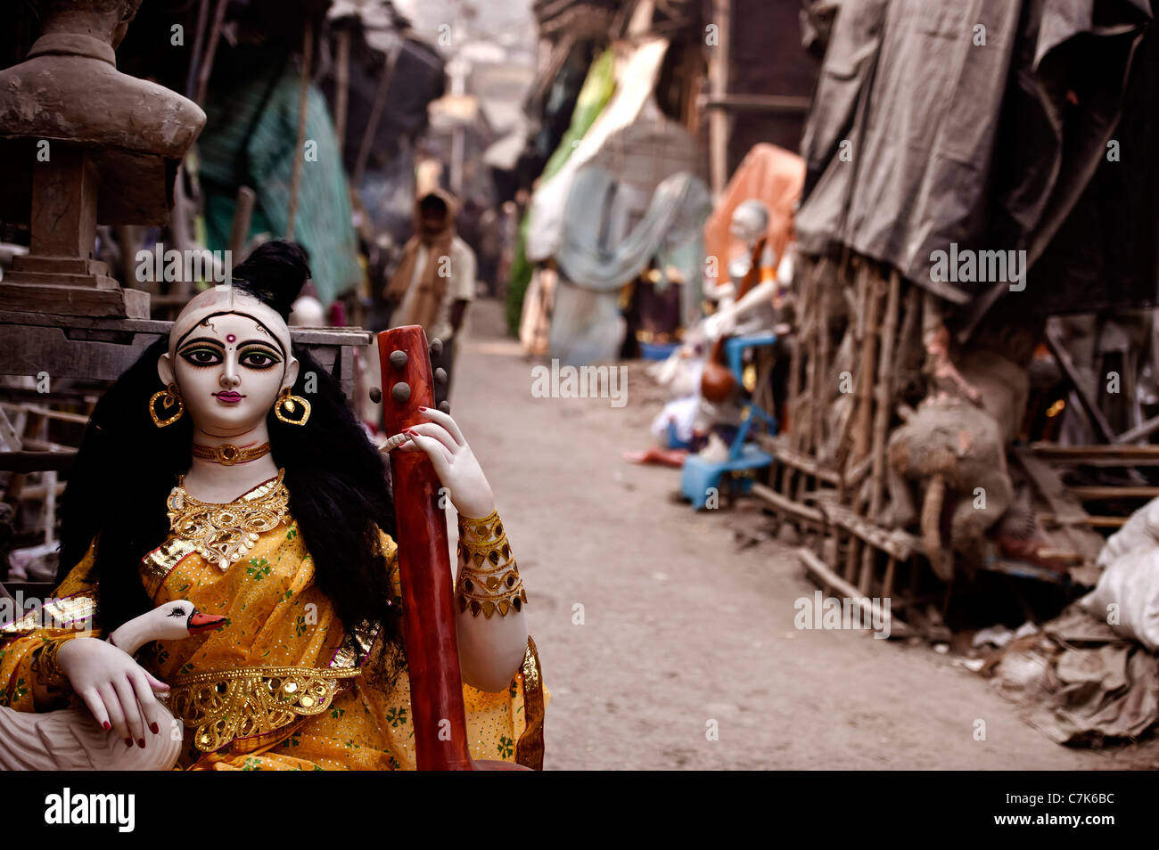 Kumartuli Foto Stock