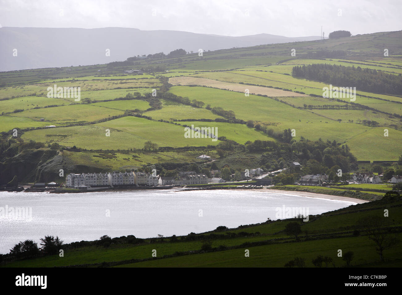 Contea di Antrim (chiamato dopo il suo ex County town, Antrim) è una delle sei contee che formano l'Irlanda del Nord. Foto Stock