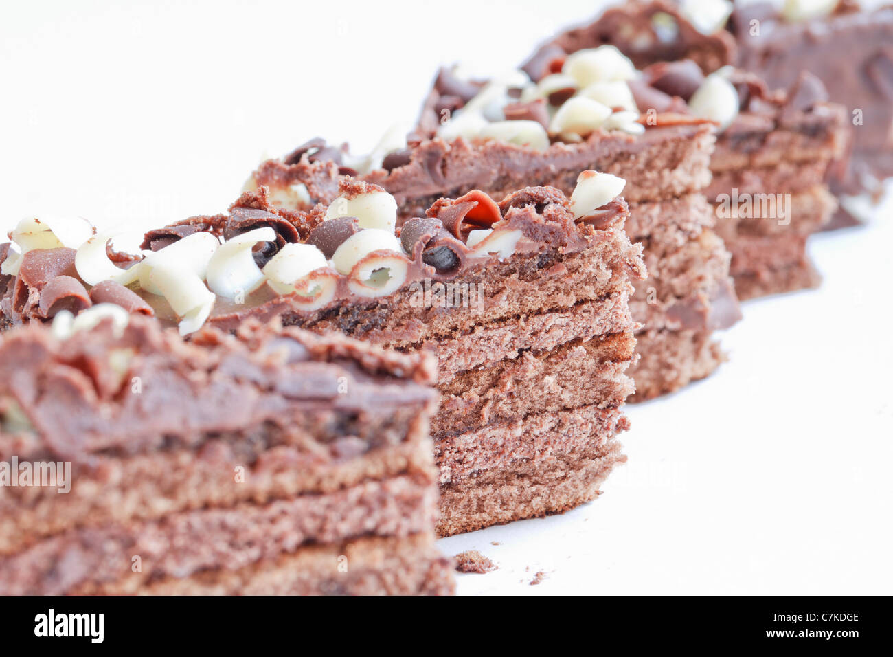 Torte al cioccolato, fresche meravigliosamente Soffici brownie con un profondo fudgy sapore di cioccolato Foto Stock