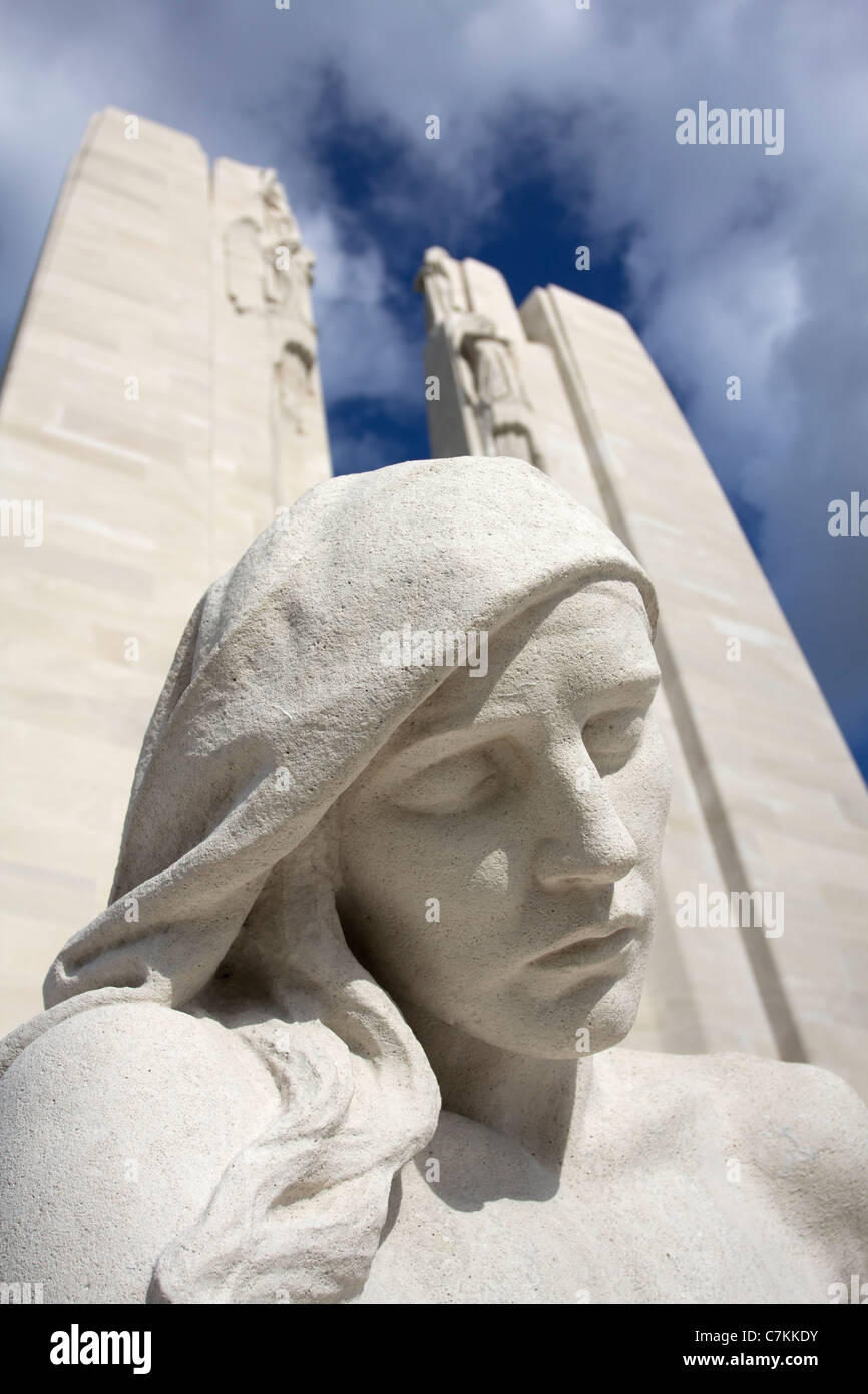 Il Canadian National Vimy Memorial, Pas-de-Calais, Francia Foto Stock
