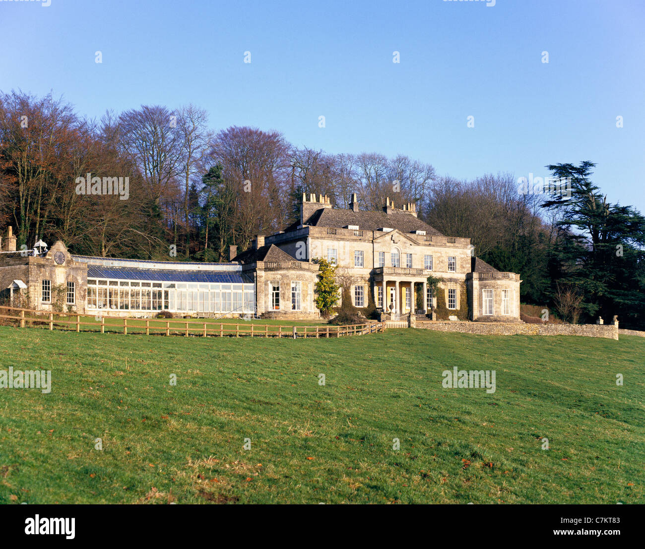 Gatcombe Park, la casa di HRH Anne, Principessa Royal nelle Cotswolds vicino a Minchinhampton, Gloucestershire UK Foto Stock