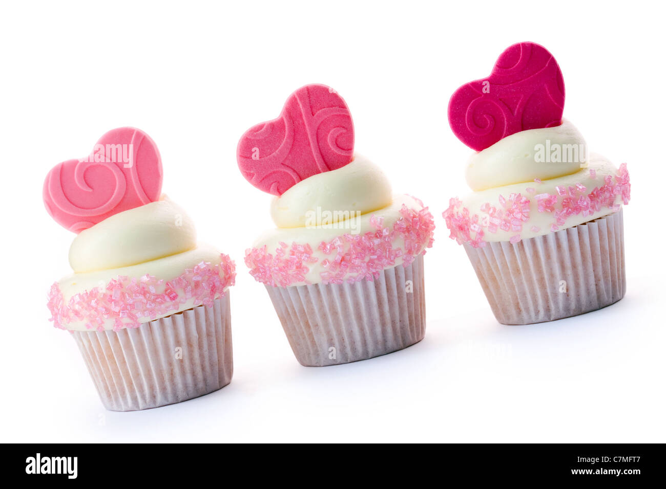 Tortini di San Valentino Foto Stock