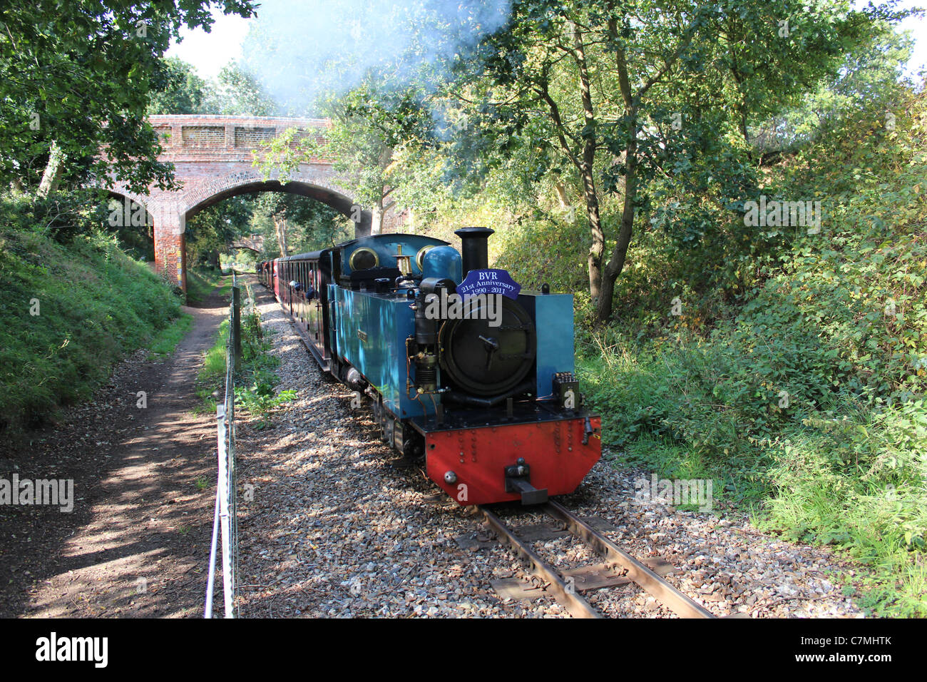 Bure Valley Railway xxi anniversario Gala vapore settembre 2011, Wroxham ampia Foto Stock