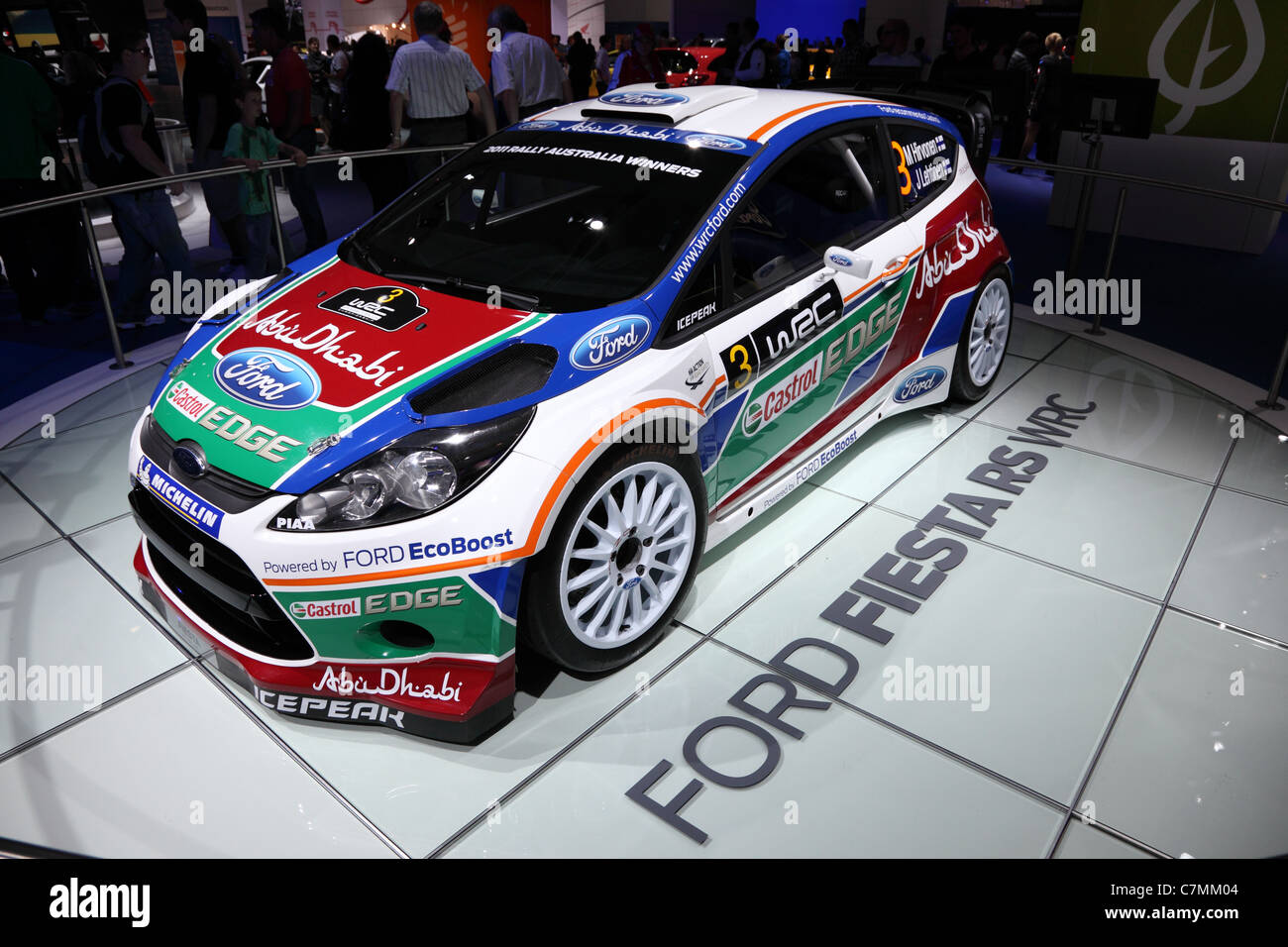 Ford Fiesta RS WRC Rally Car al sessantaquattresimo IAA (Internationale Automobil Ausstellung) Foto Stock