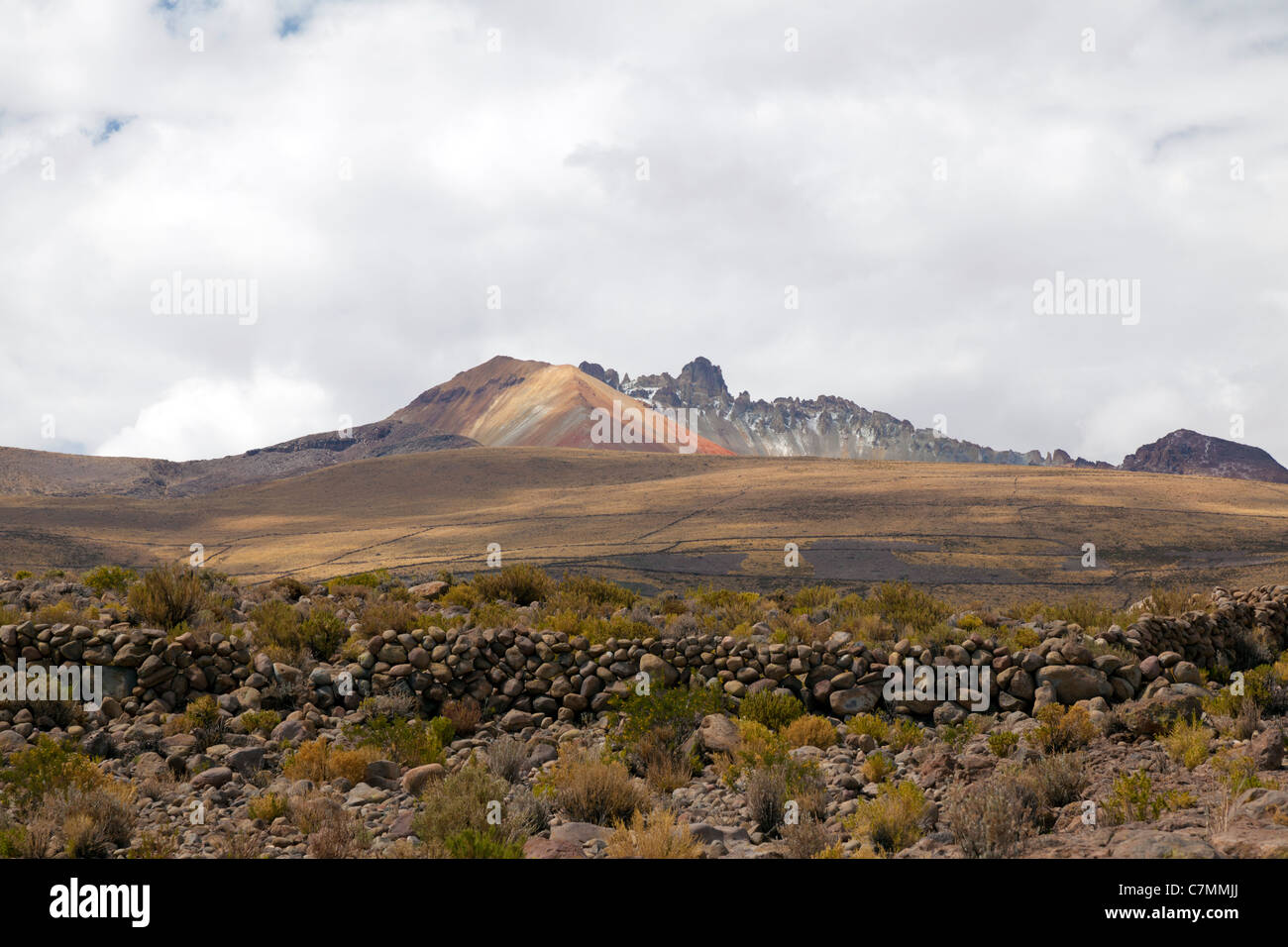 Vulcano Tunupa, vicino a Coqueza, Bolivia Foto Stock