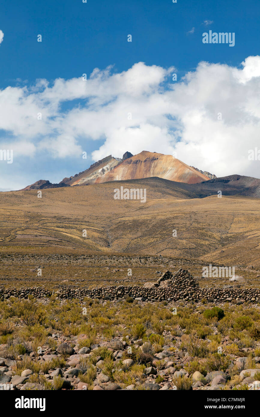 Vulcano Tunupa, vicino a Coqueza, Bolivia Foto Stock
