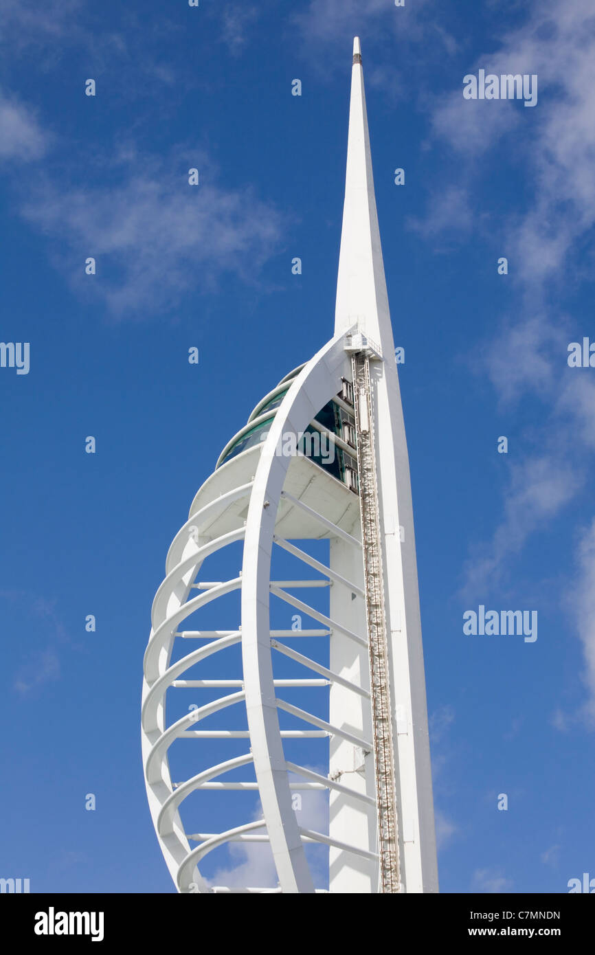 La Spinnaker Tower di Portsmouth, Regno Unito Foto Stock