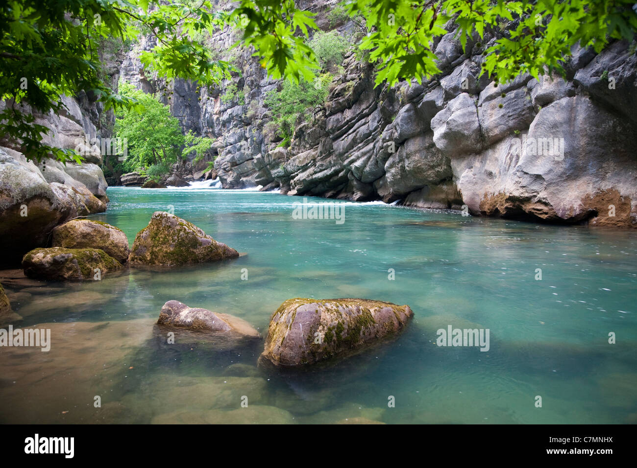 Manavgat Fiume Yedipınarlar molla Turchia Antalya Foto Stock