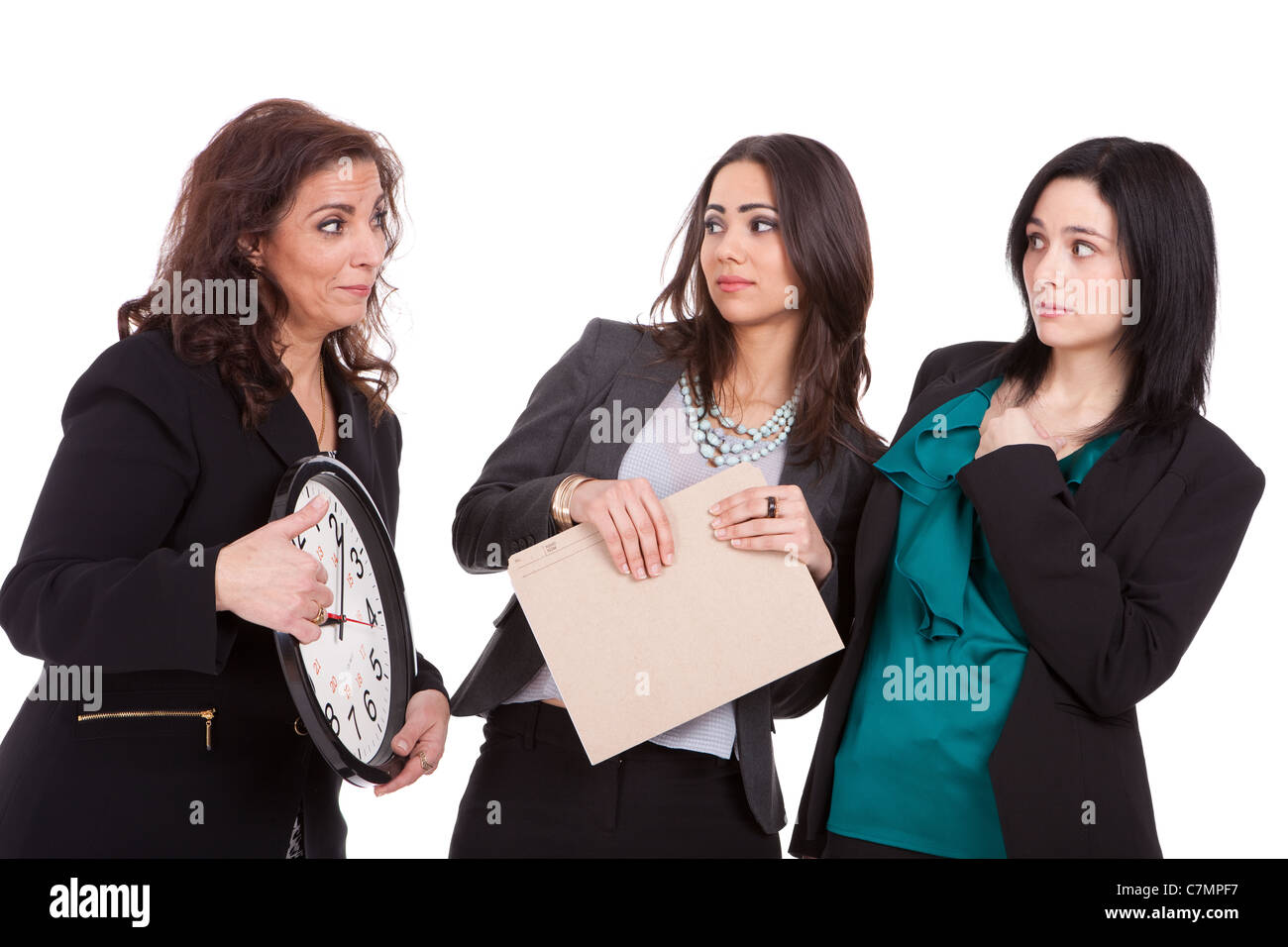 Sei in ritardo ladies concetto aziendale (solo per donne) Foto Stock