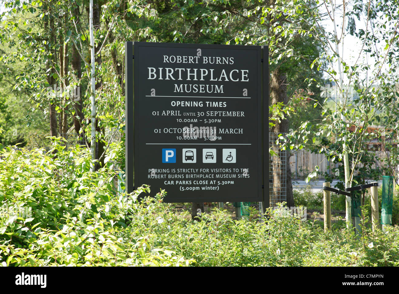 Robert Burns Birthplace Museum gestito dal National Trust for Scotland a Alloway, South Ayrshire, Scozia, Regno Unito Foto Stock